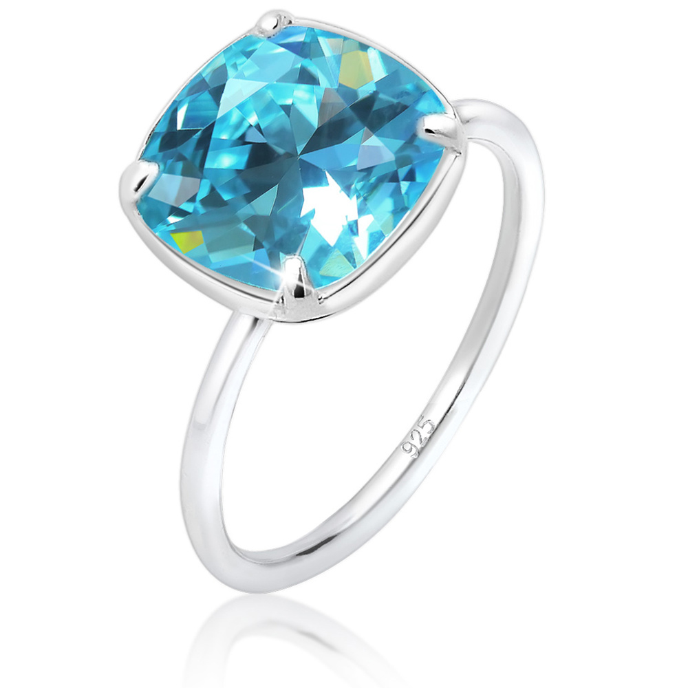 Elli Elli Bague Bandring Geo Form Kristalle 925 Silber Bague