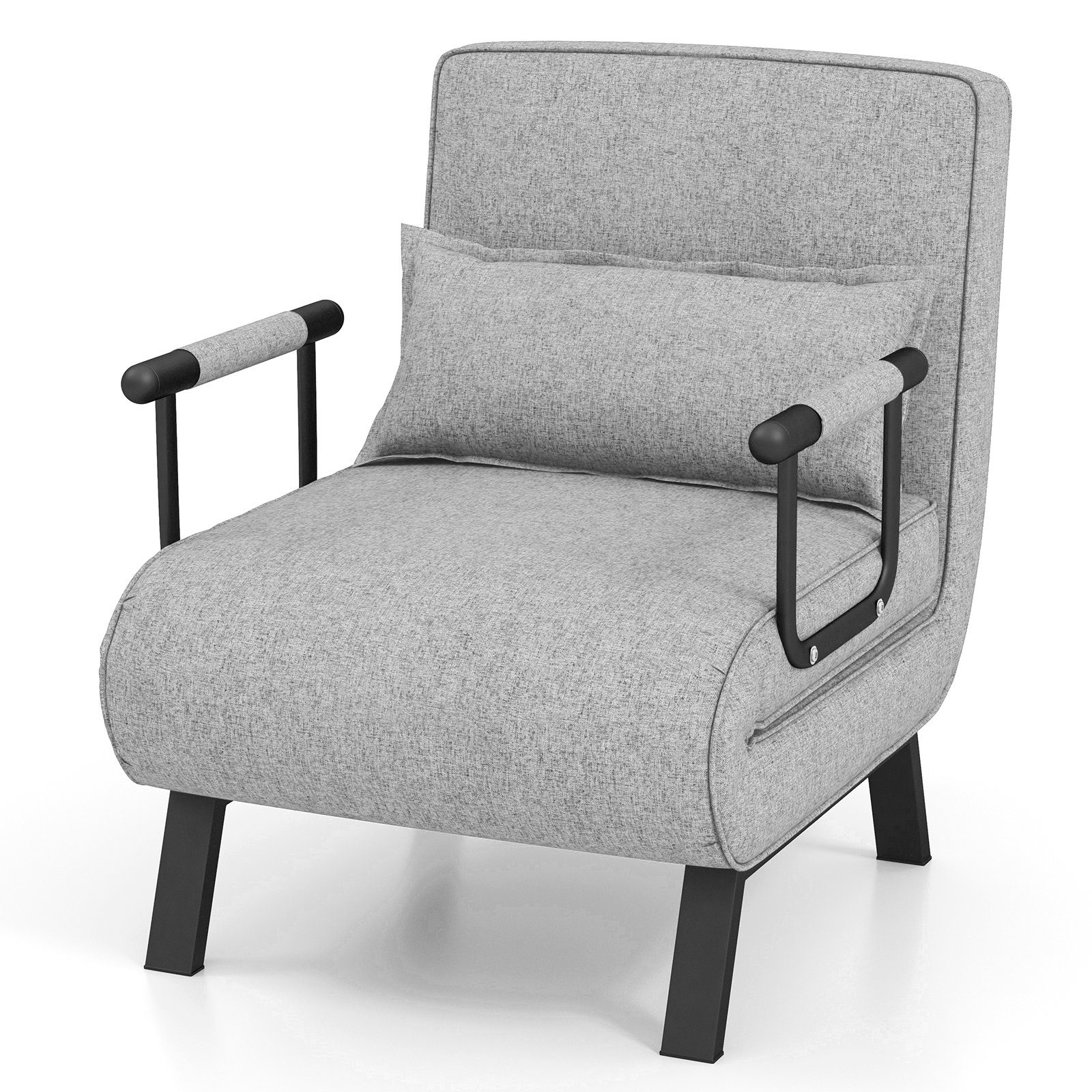 COSTWAY Schlafsofa, 4 in 1, klappbar, mit verstellbarer Rückenlehne, 150 kg