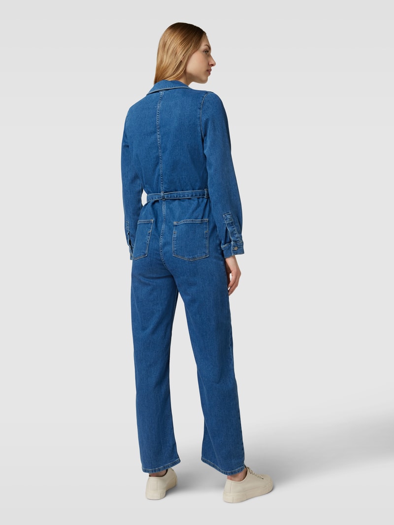 Jumpsuit mit Reverskragen Modell 'STEFANIE' in blau