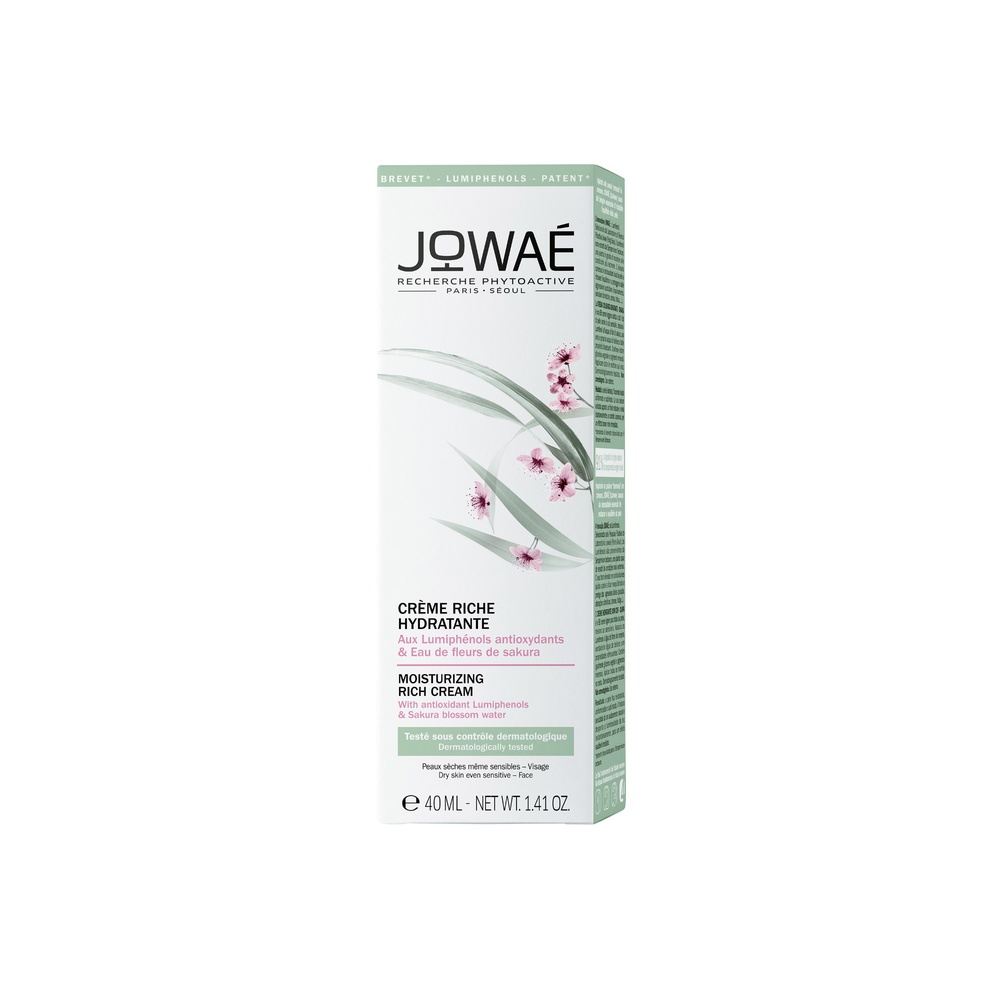 Jowae Crème riche hydratante 40ml à l'Eau de fleurs de sakura Soin jour