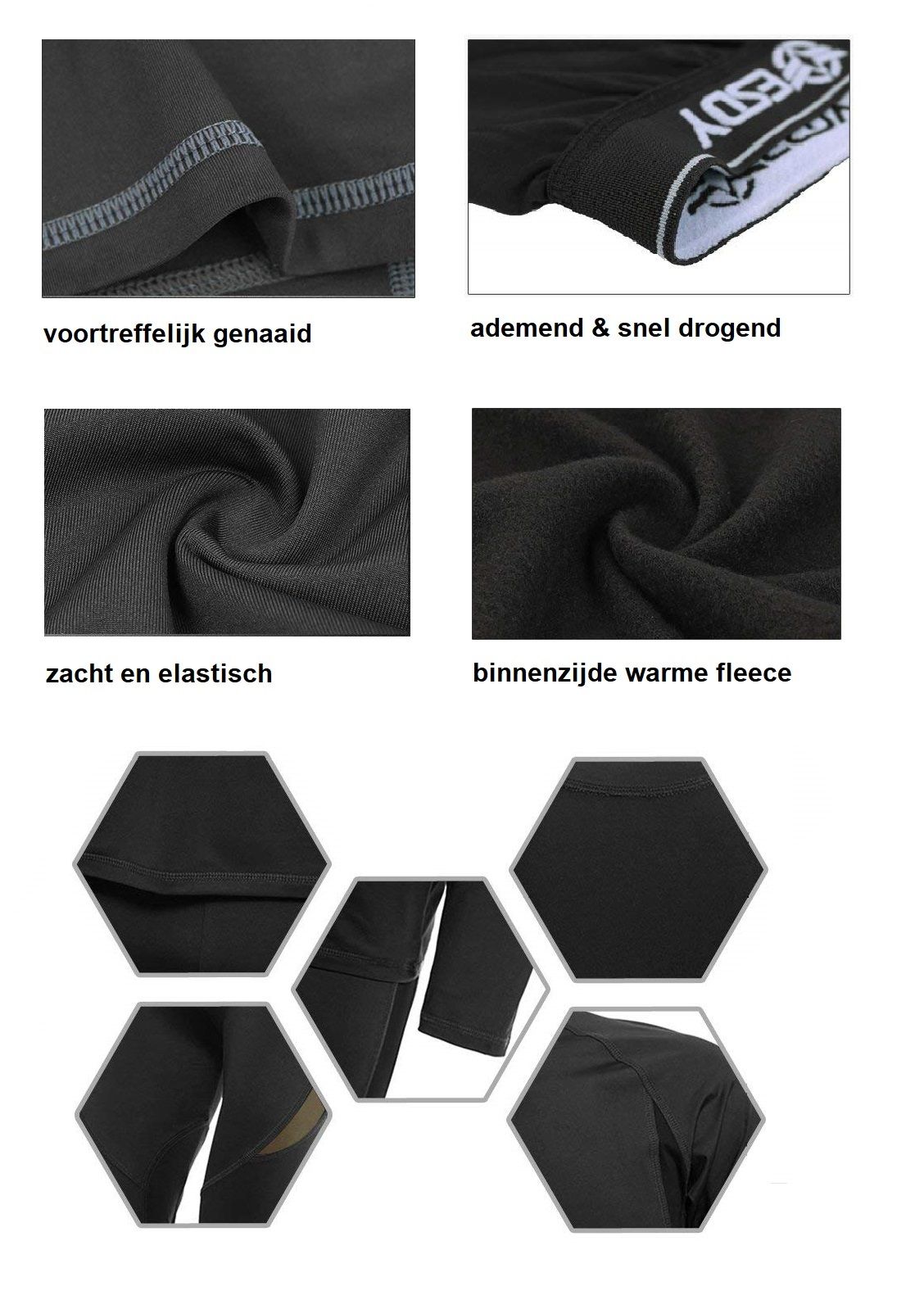 Northstrong Black Funktionsunterwäsche Set
