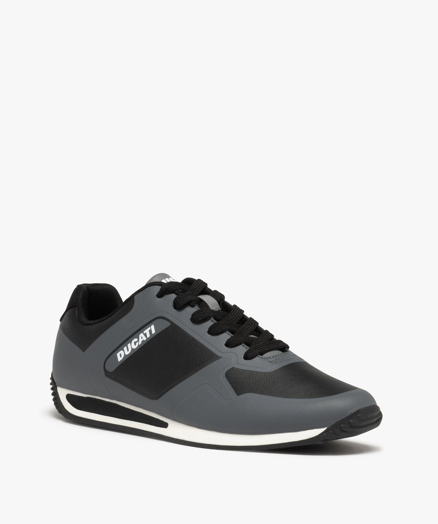 Baskets homme bicolores à lacets – Ducati New Split gris | GEMO