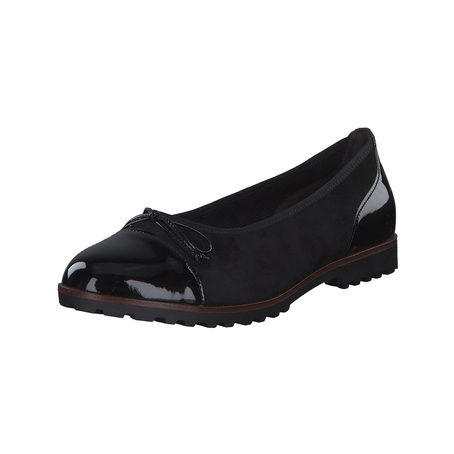 Gabor 94.100, Ballerinas, Damen, schwarz (cognac)