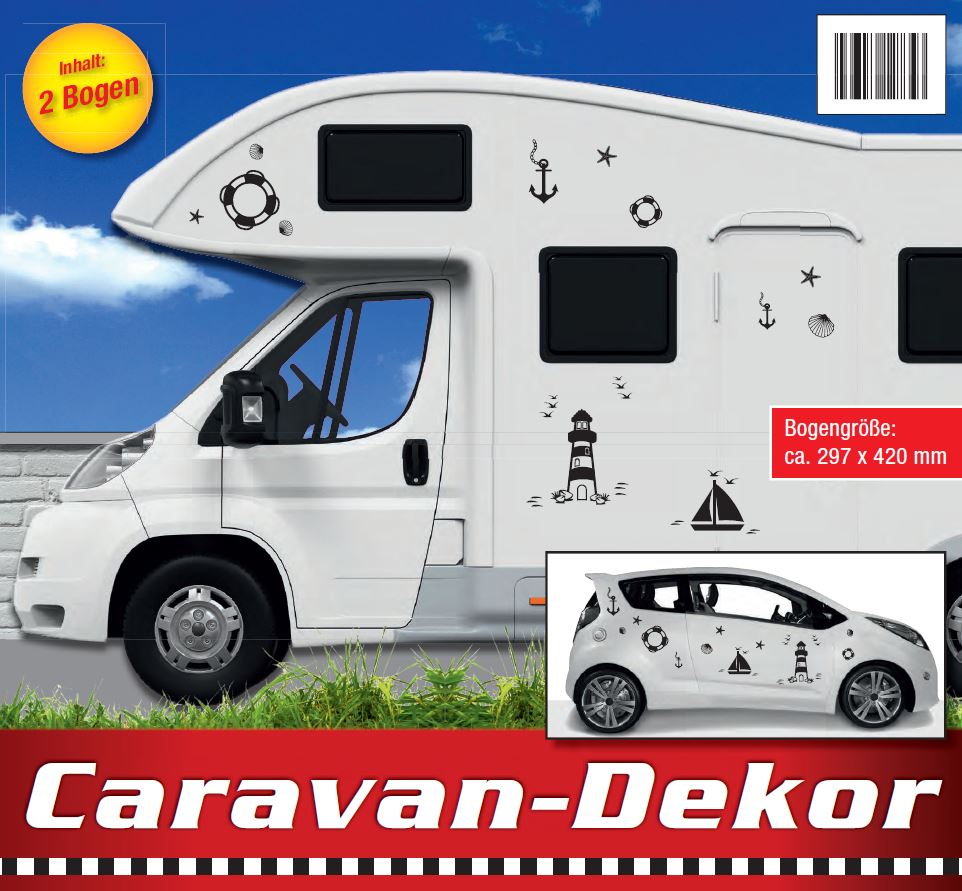 Aufkleber-Set Caravan-Dekor Maritim - ATU