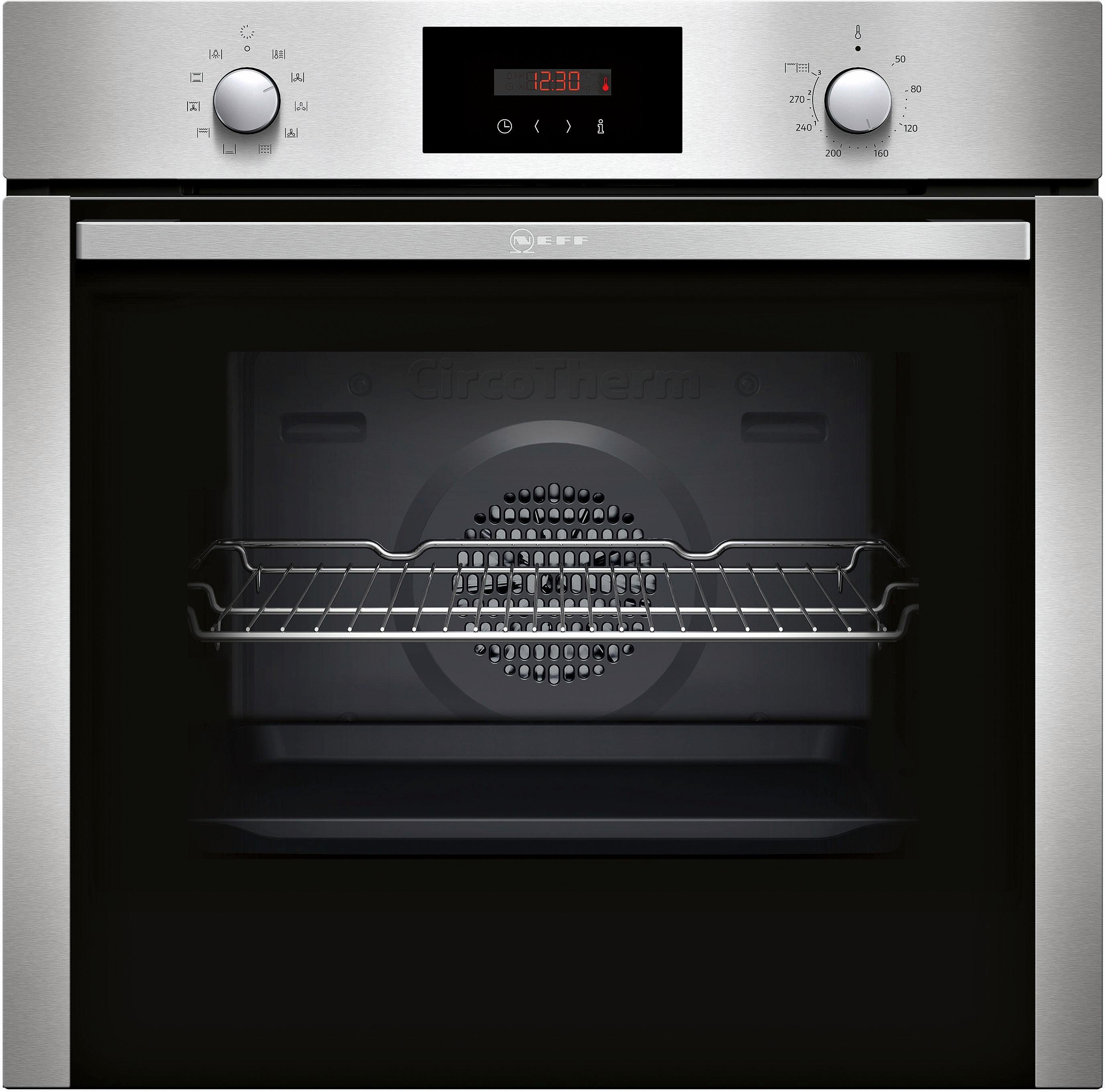 NEFF Pyrolyse Backofen N 30 B2CCG6AN0, mit Teleskopauszug nachrüstbar, Pyrolyse-Selbstreinigung, CircoTherm®-Heißluft