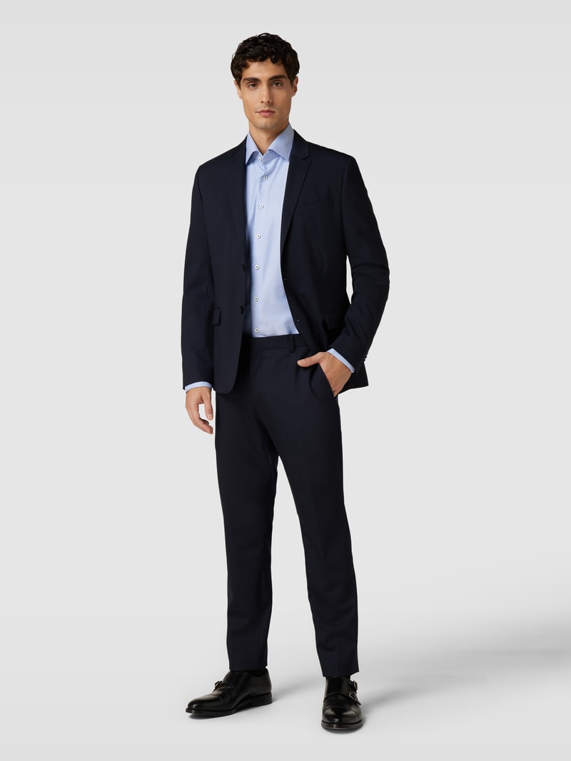Premium Shirt mit Kentkragen in bleu