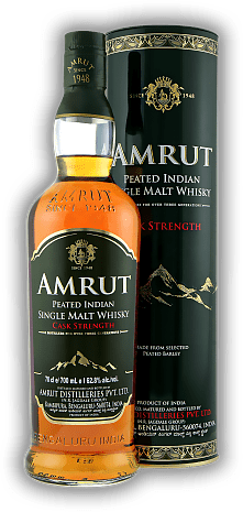 Amrut Peated Single Malt Cask Strength 62,8% Amrut Peated Single Malt Cask Strength 62,8%  0,7	 Liter - Vol 62,8%