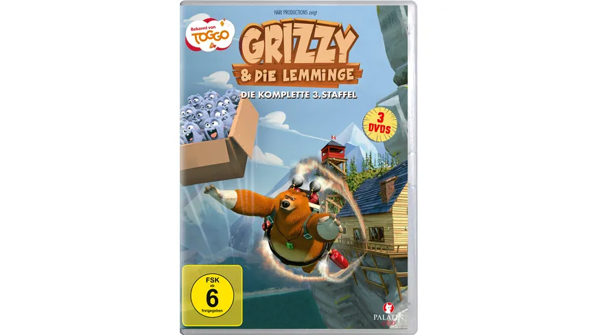 Grizzy & Die Lemminge - Die komplette Staffel 3 (78 Episoden)  [3 DVDs]