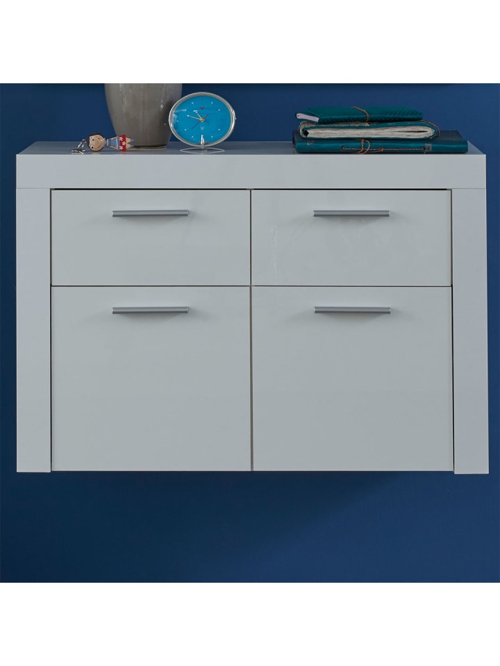 ebuy24 Schuhschrank Alma 2 Weiß 100 x 37 cm günstig kaufen onesize