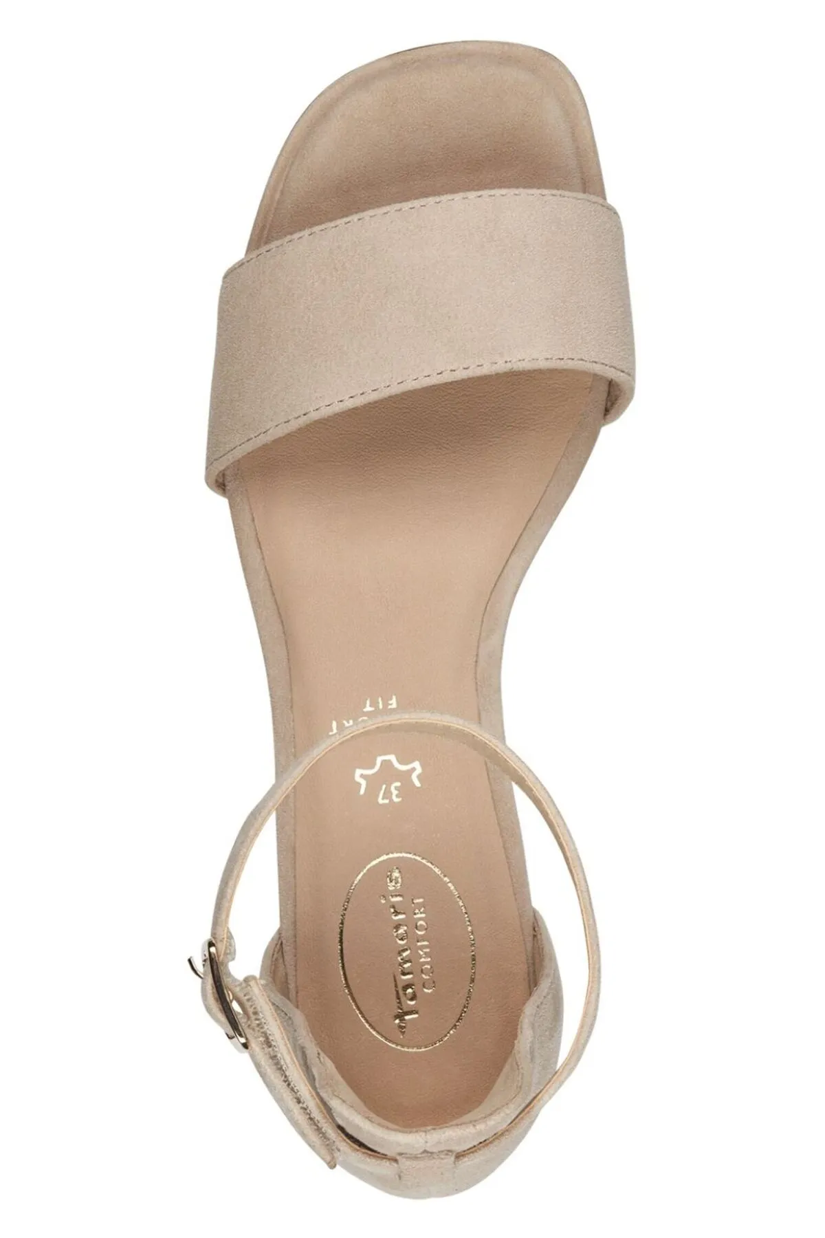 Tamaris Comfort  Sandalette - Beige - Blockabsatz