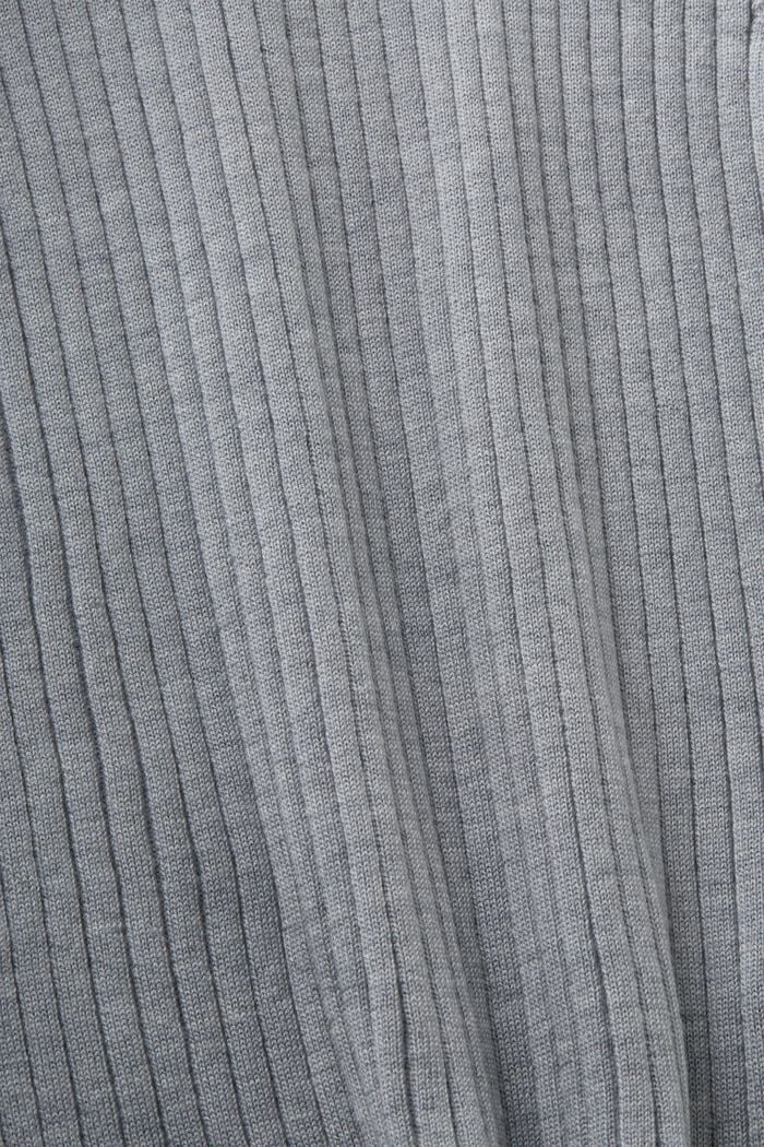 Ärmelloses Rippstrickoberteil aus Merinowolle