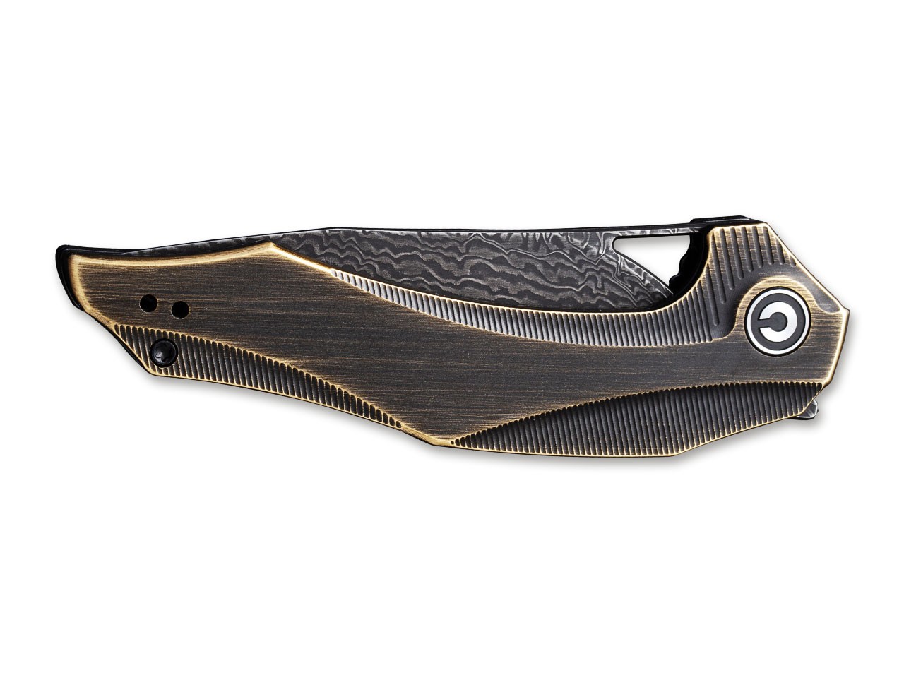 Plethiros Black Brass Damascus