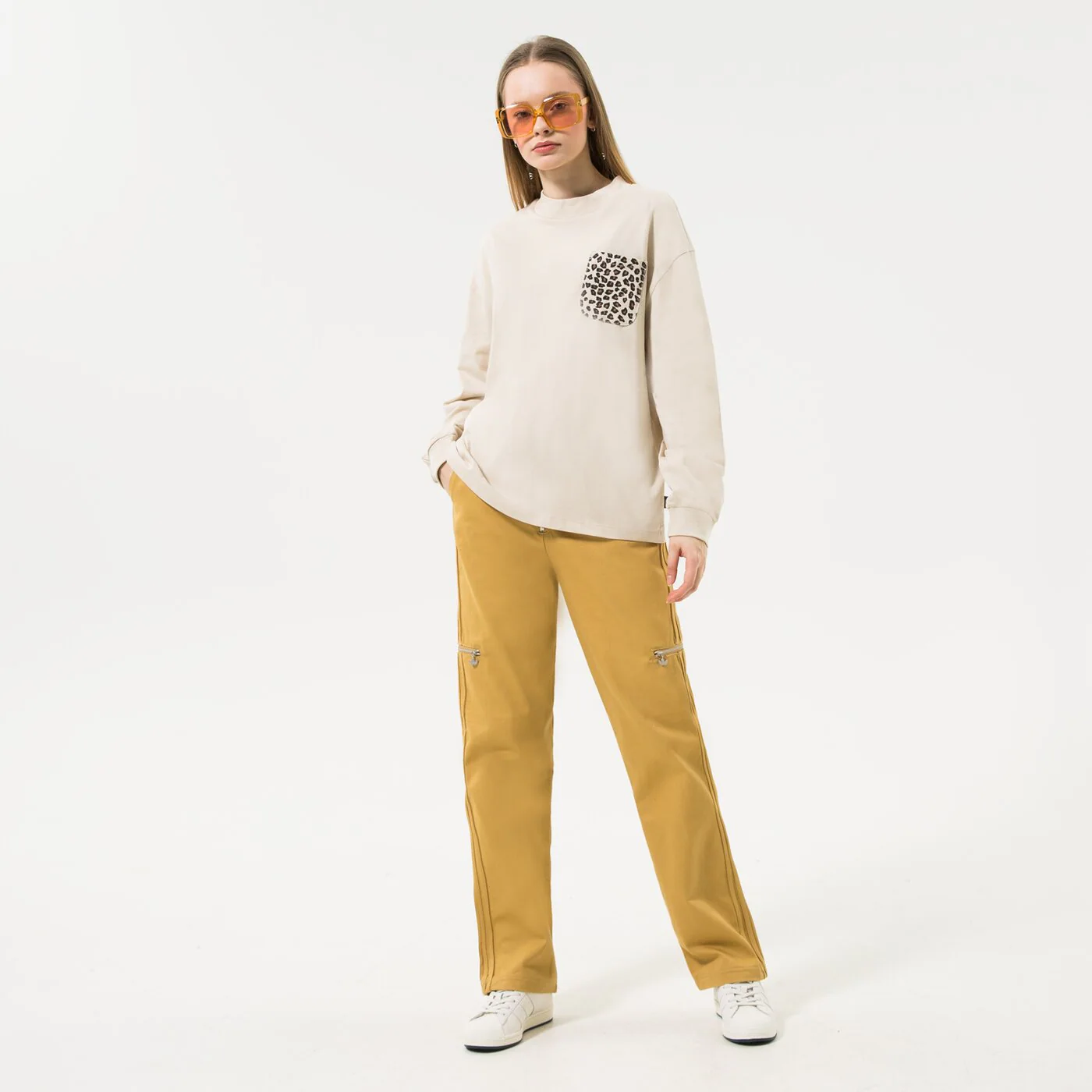 VANS T-SHIRT LS ANIMAL MIX LS TEE OATMEAL Beige
