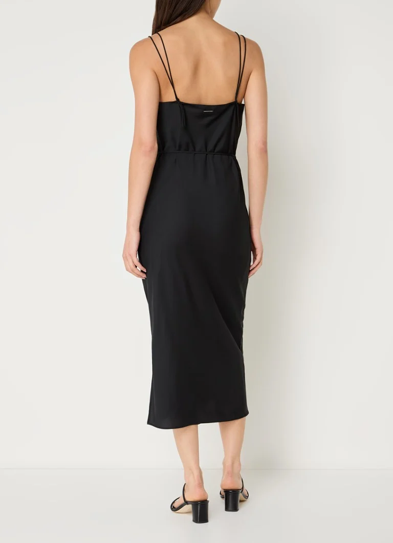 Abito midi Calvin Klein con cintura da annodare