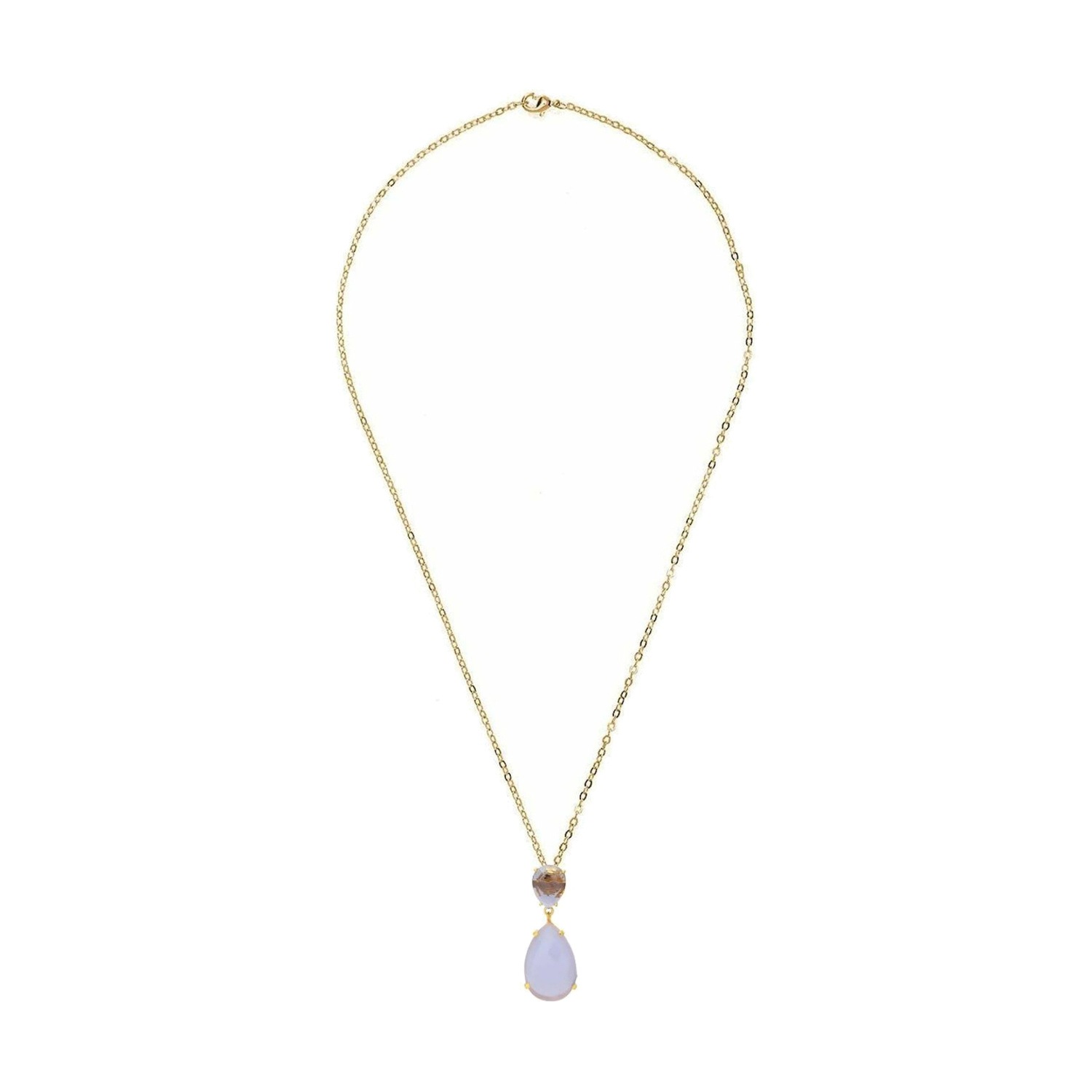 Kette mit Anhänger 'Amethysten Tropfen'