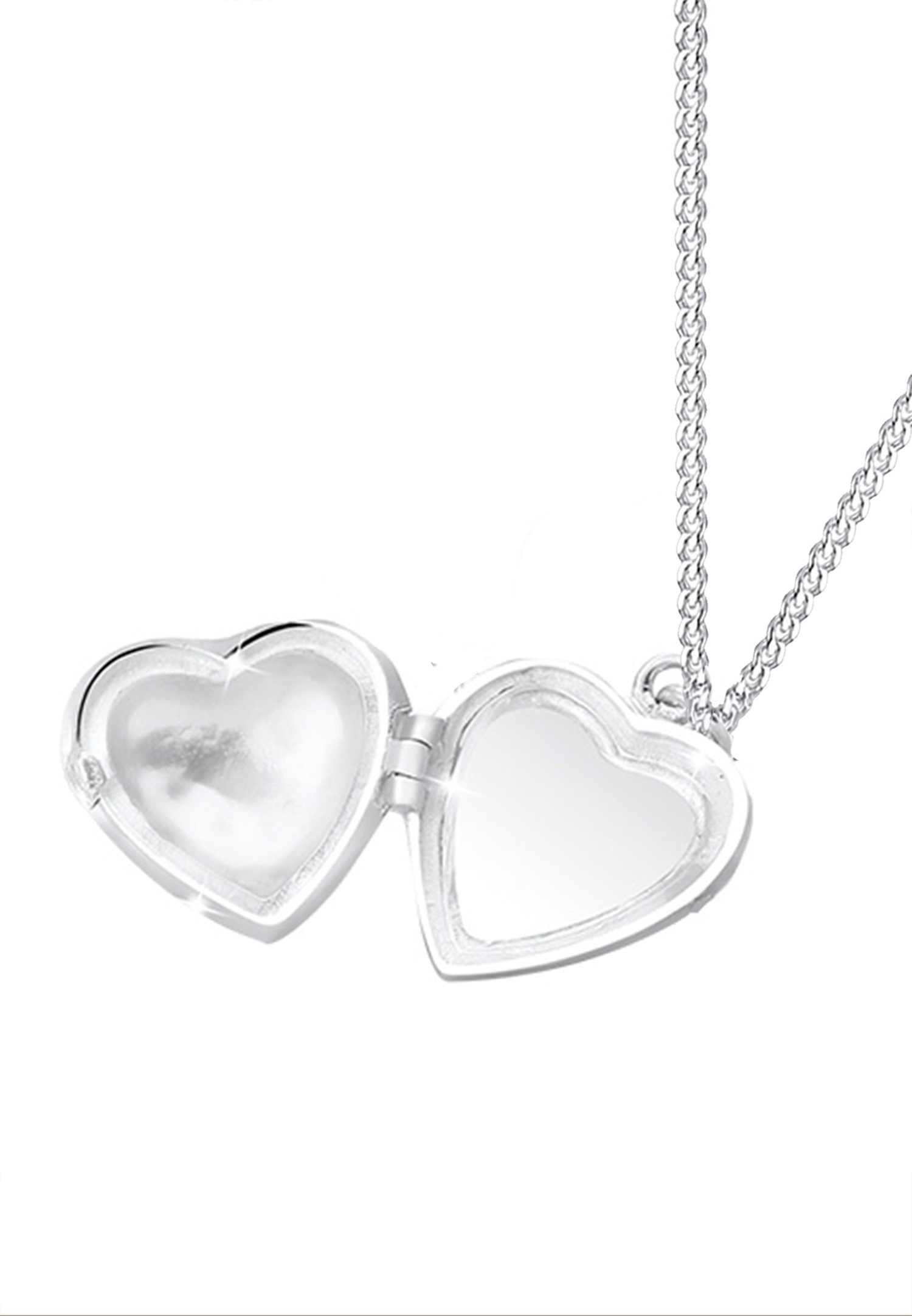 Elli Women's Heart Locket Playful Pendant Ornament in 925 Sterling Silver