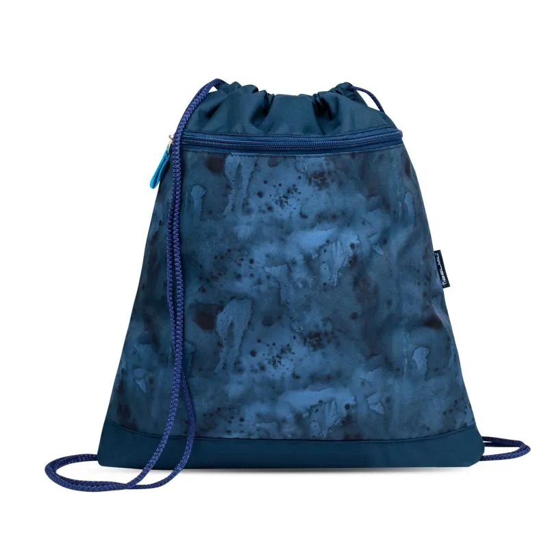 Belmil Motion Schulranzen Set 5-teilig mit 6 Patches - Blue Splash