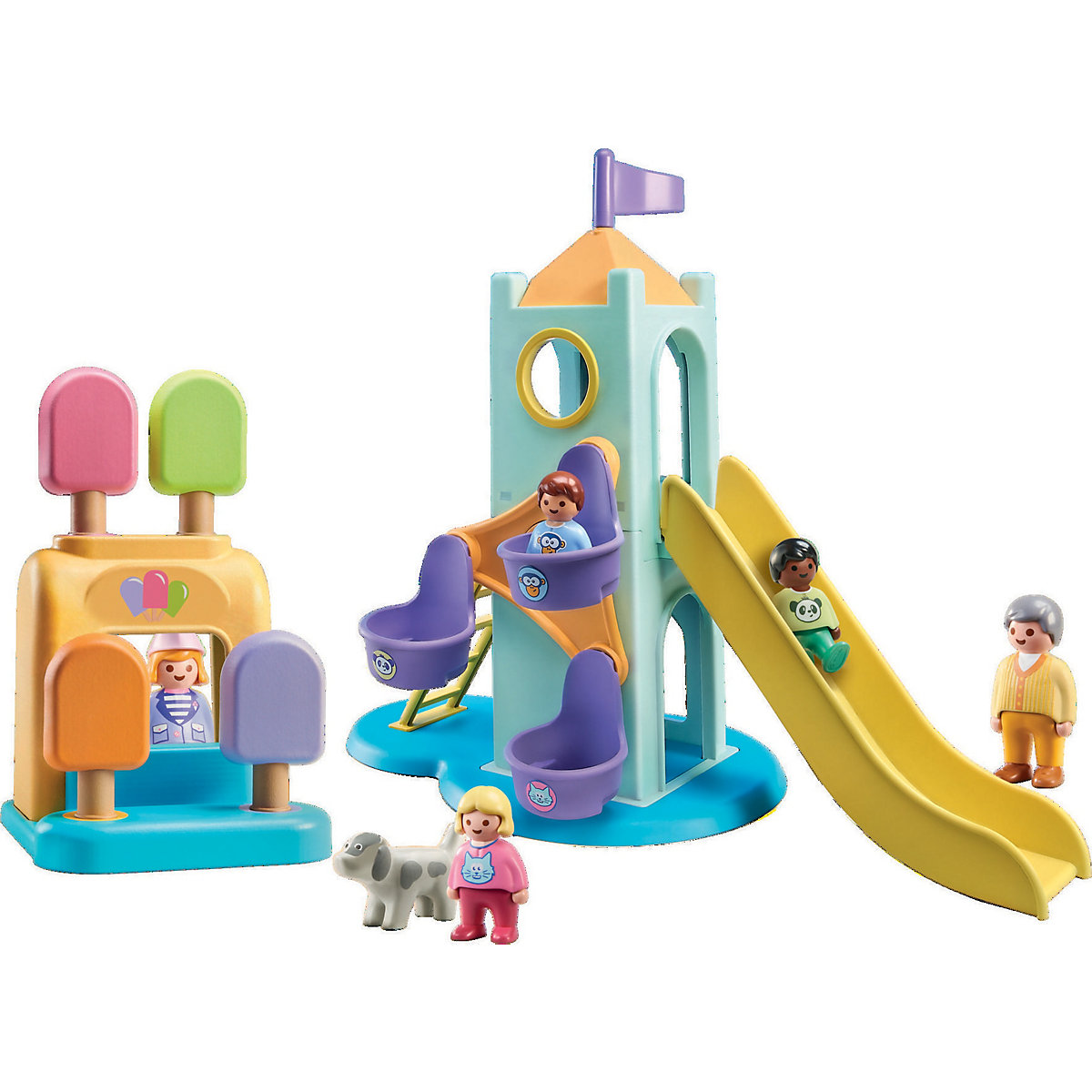 PLAYMOBIL® 71326 1.2.3: Erlebnisturm mit Eisstand
