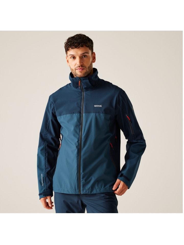 Regatta Bosfield III Regenjacke / Outdoorjacke  in Blau günstig kaufen