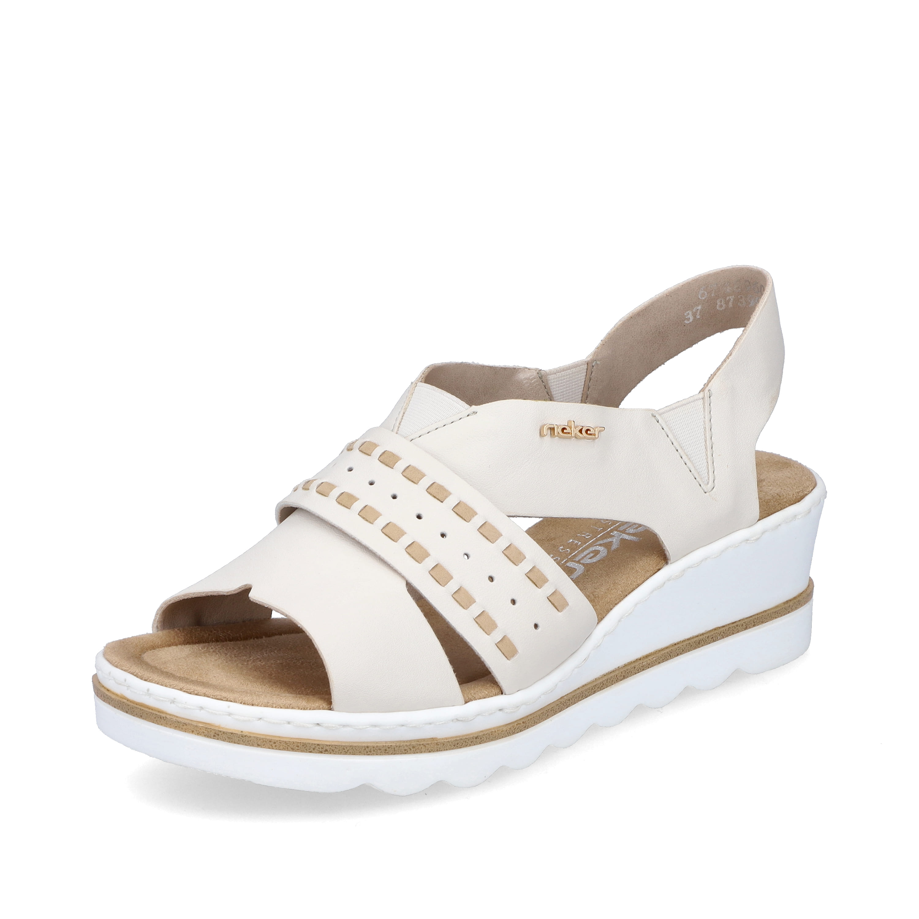 Rieker Damen Keilsandaletten hellbeige