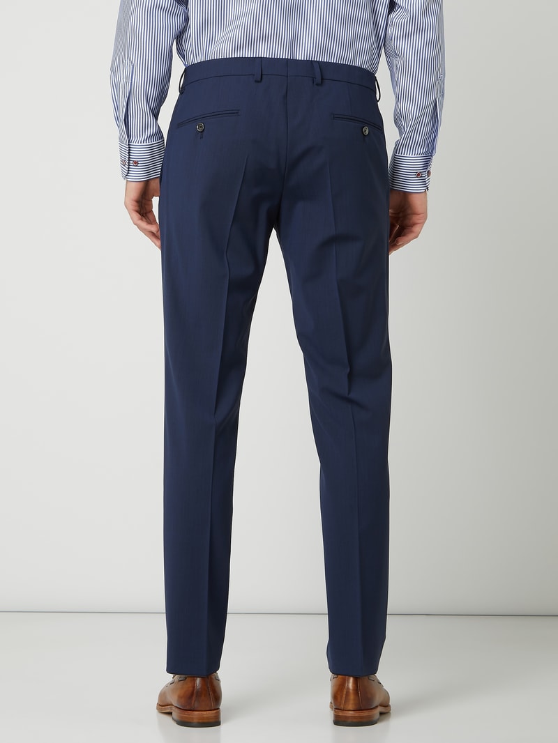 Slim Fit Anzughose mit Stretch-Anteil Modell 'Blayr' in marineblau