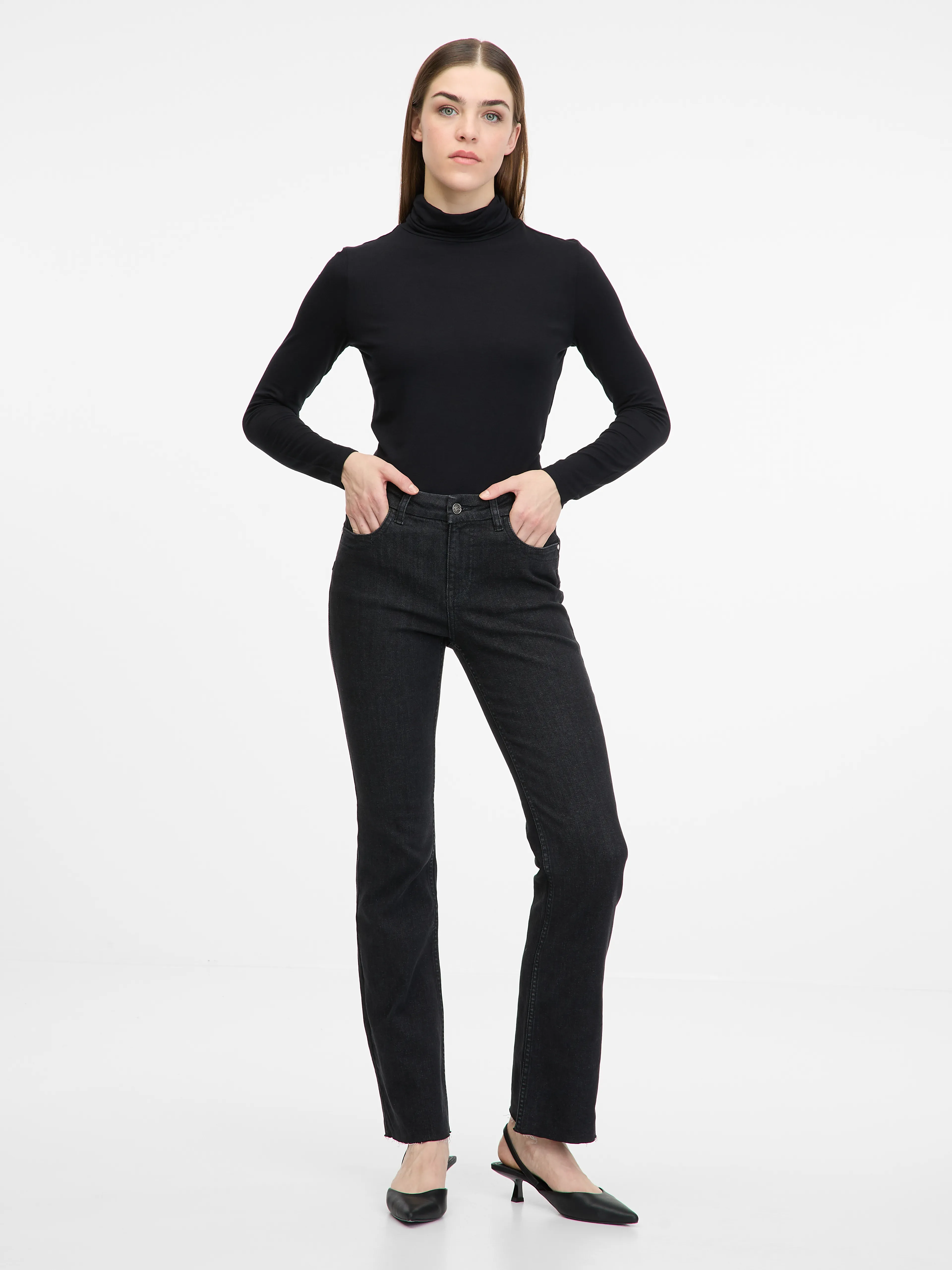 Schwarzes Damen-T-Shirt ORSAY