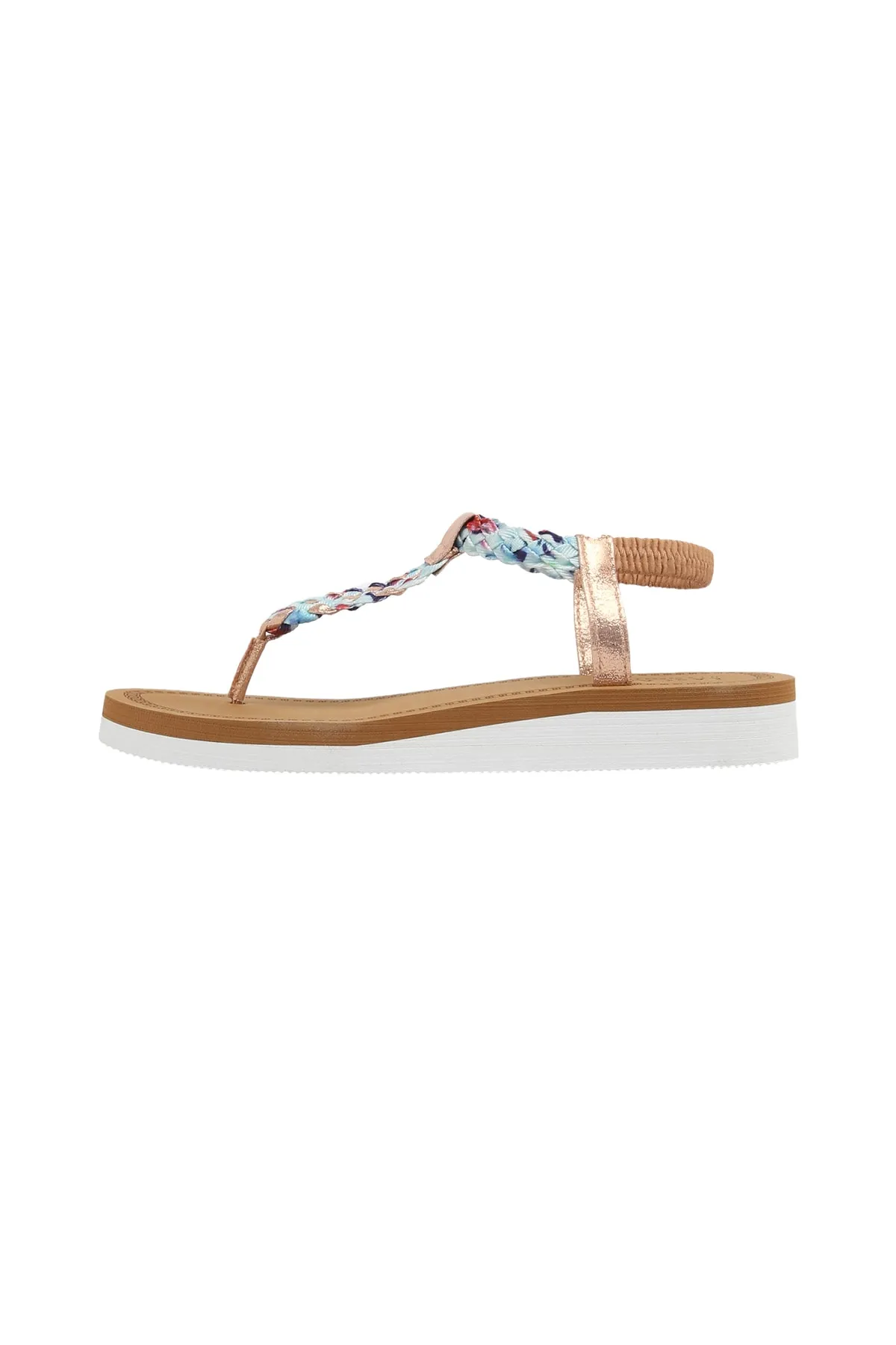 LASCANA  Sandalette - Goldfarben - Keilabsatz