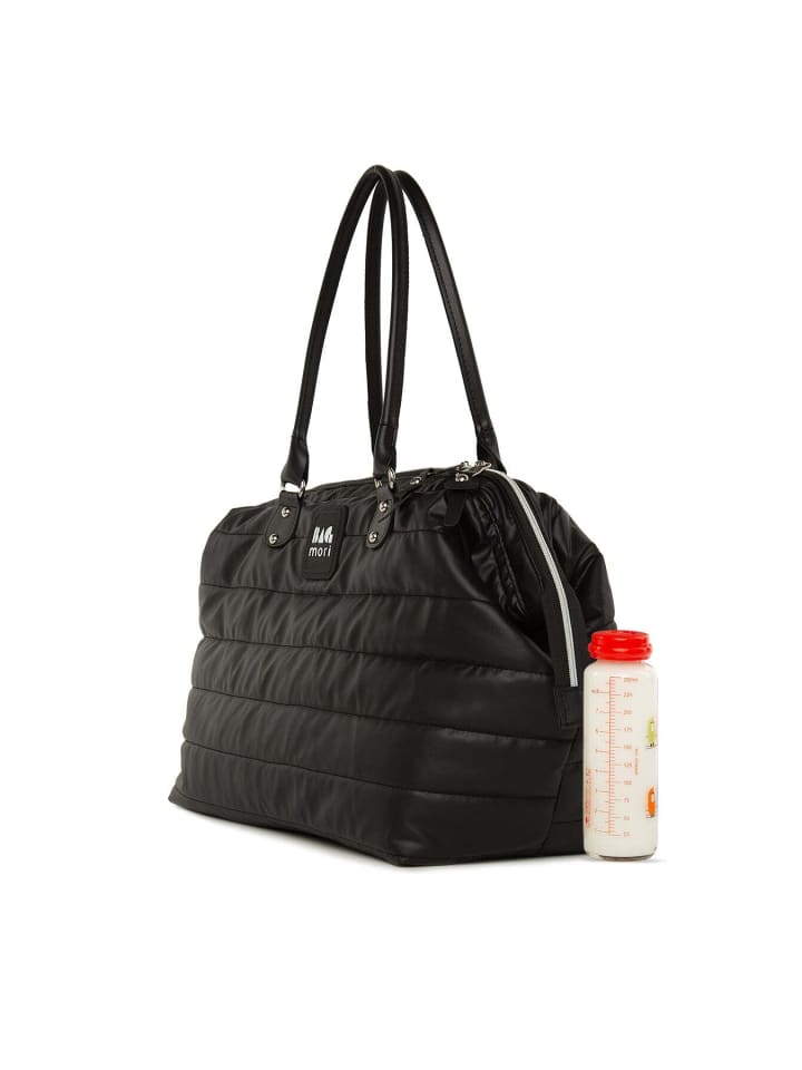 BAGmori Wickeltasche - Schultertasche in Schwarz günstig kaufen onesize