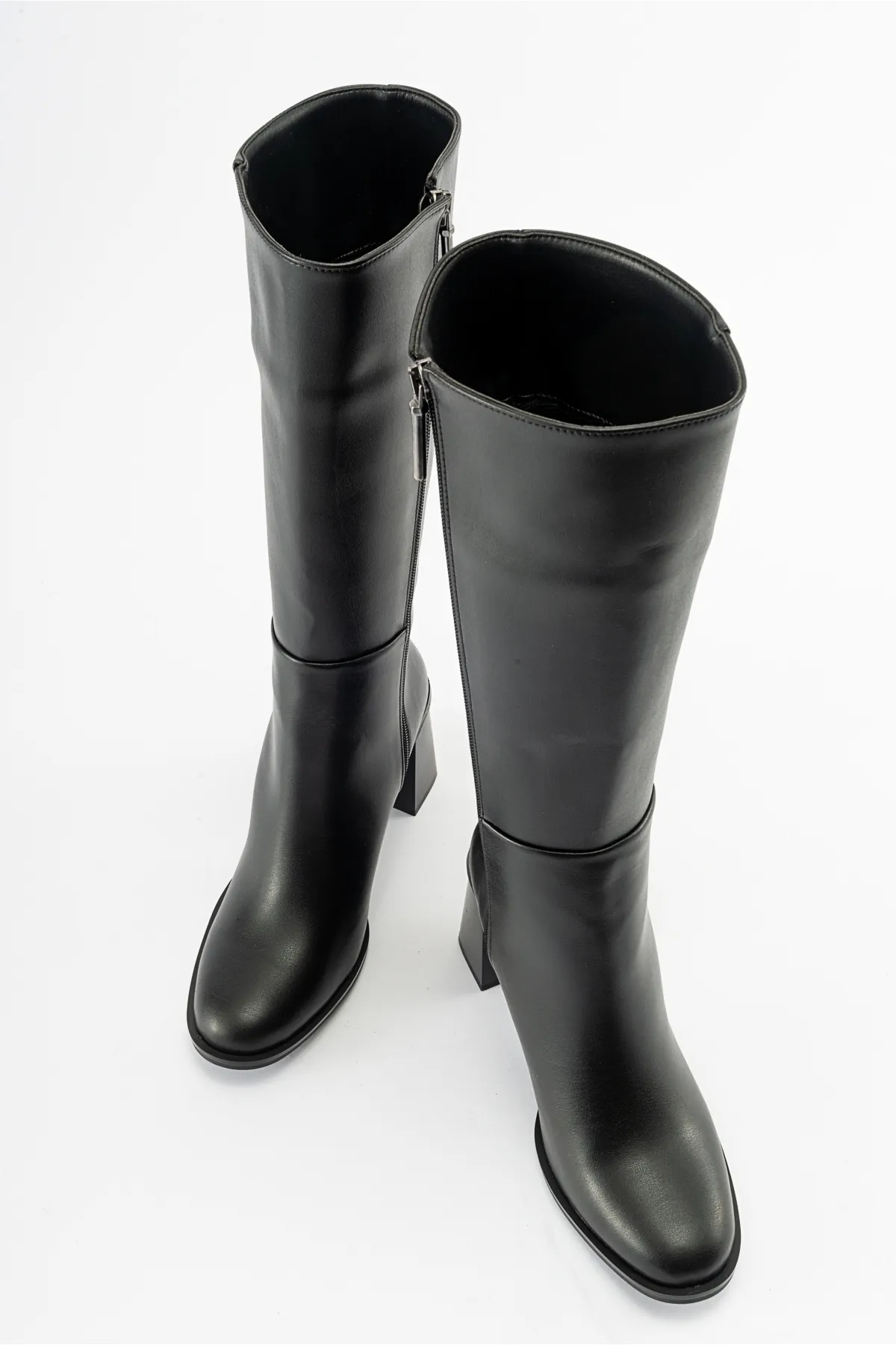 LuviShoes  MARANTA Black Skin Damen-Stiefel mit Absatz