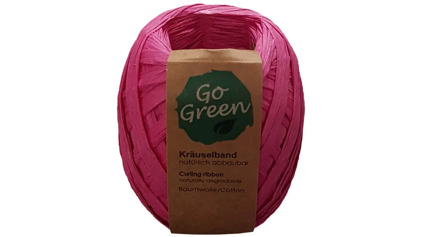 TRUBA GoGreen Raffia-Knäuel fuchsia 30 m