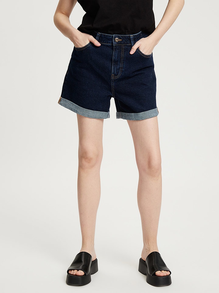 Cross Jeans Jeans-Shorts in Dunkelblau günstig kaufen