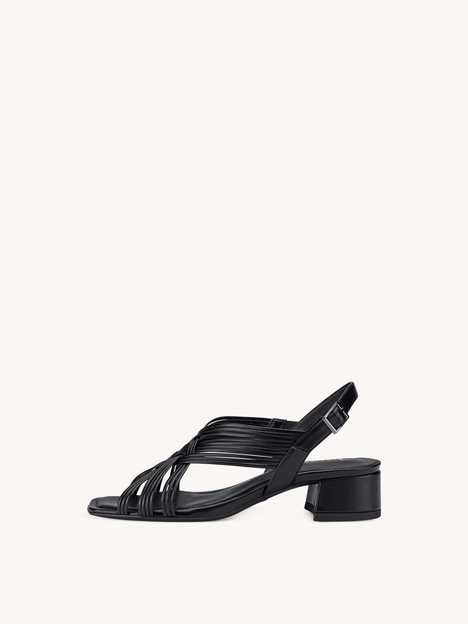 Sandale à talon - noir