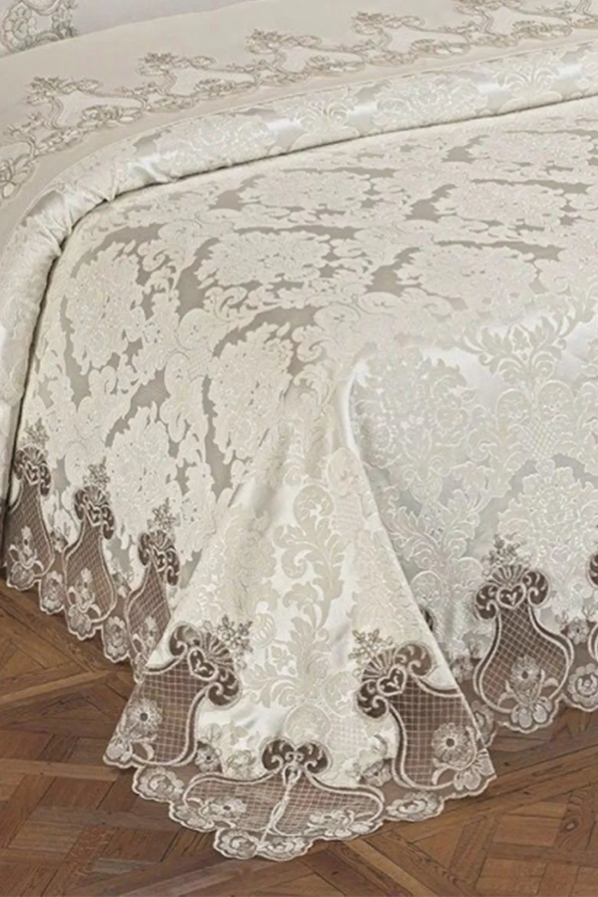 Çeyiz Diyarı  Mitgift-Piqué-Set Dubai Creme