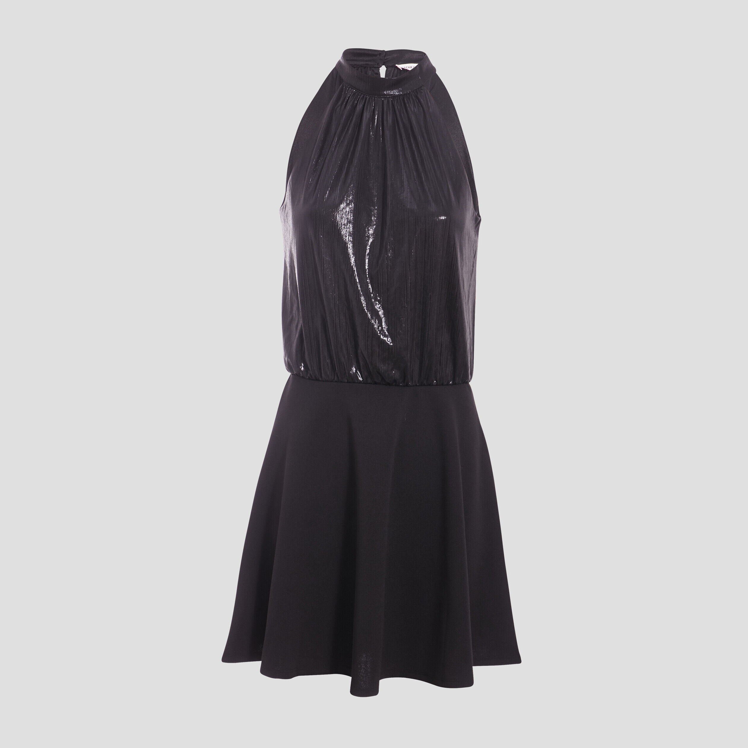 Robe évasée sans manches noir femme | Cache Cache