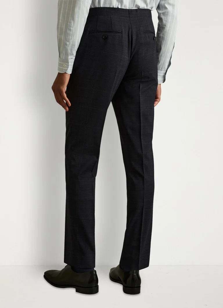 Reiss Grace Prince of Wales slim fit trousers in wool blend