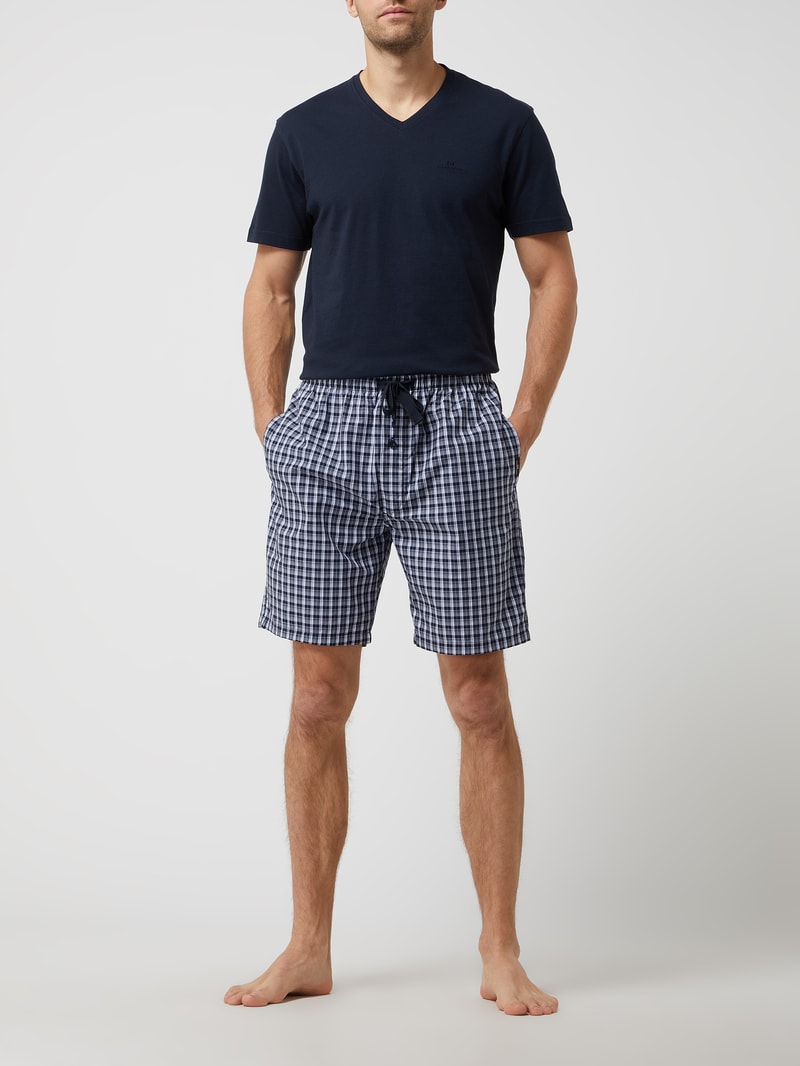 Pyjama-Hose aus Baumwolle in blau