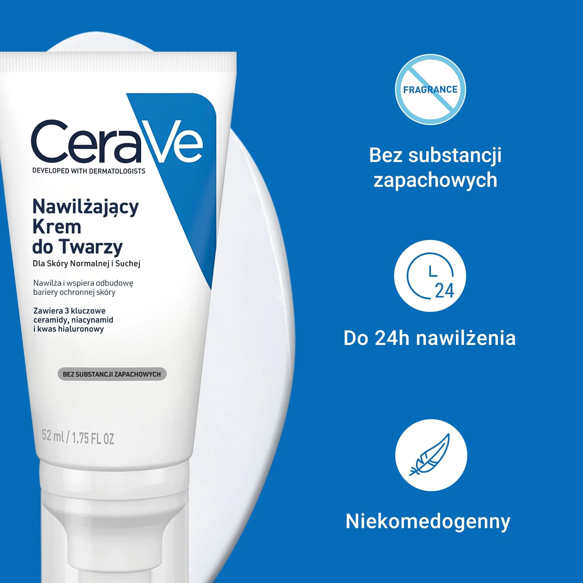 CeraVe hidratantna krema za lice za normalnu do suhu kožu