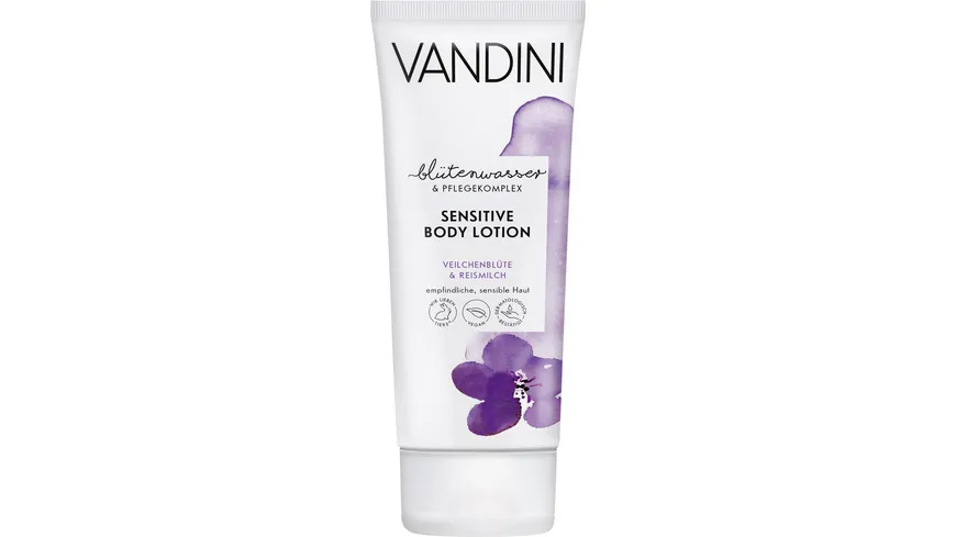 VANDINI SENSITIVE Body Lotion Veilchenblüte & Reismilch Empfindliche und sensible Haut 200 ml 200 ml