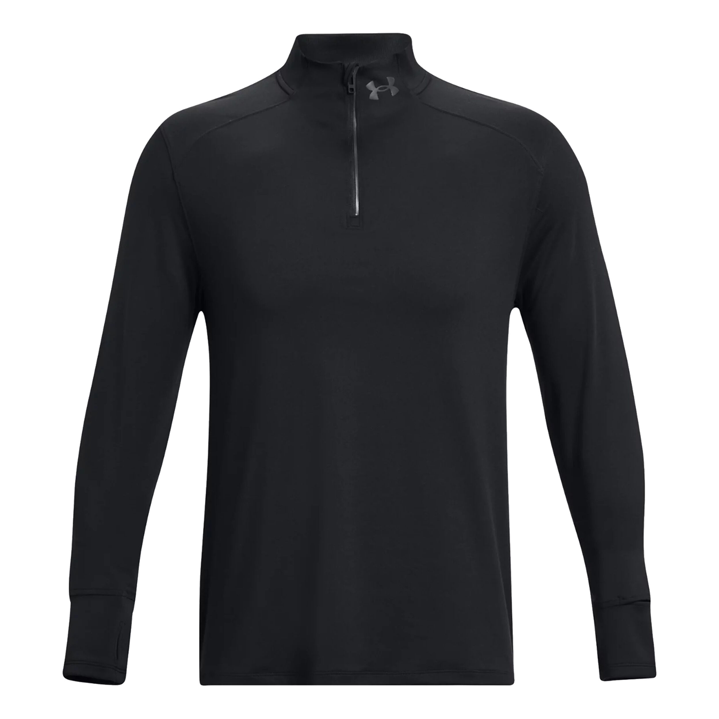 Qualifier Run 1/4 Zip Laufshirt Herren - Schwarz