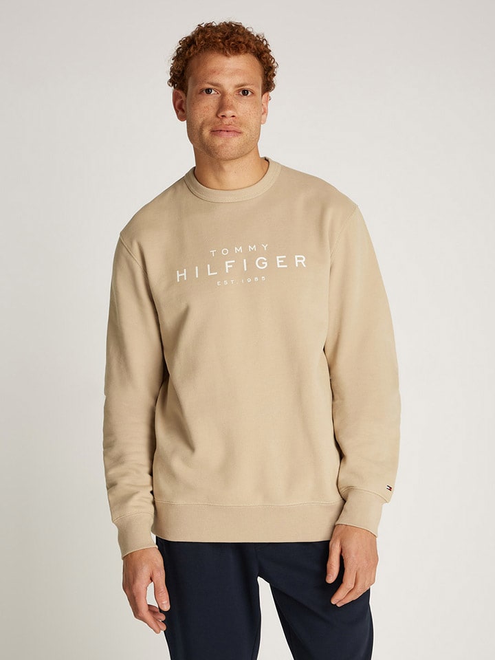 Tommy Hilfiger Sweatshirt in Beige günstig kaufen