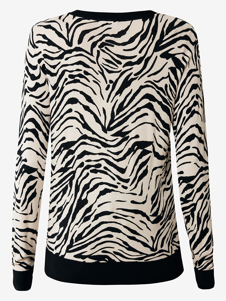 Mexx Pullover in Beige/ Schwarz günstig kaufen
