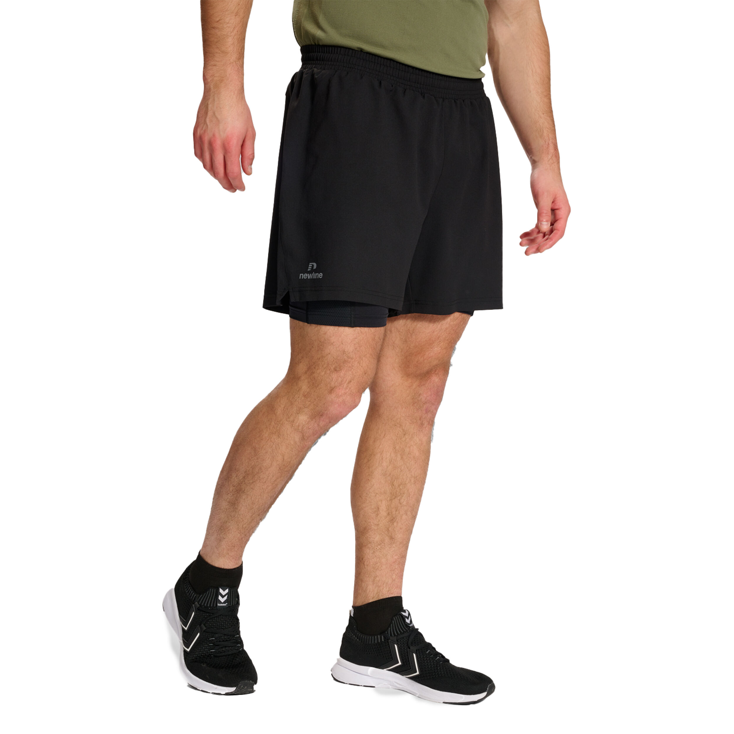 Dallas 2in1 Shorts Herren - Schwarz