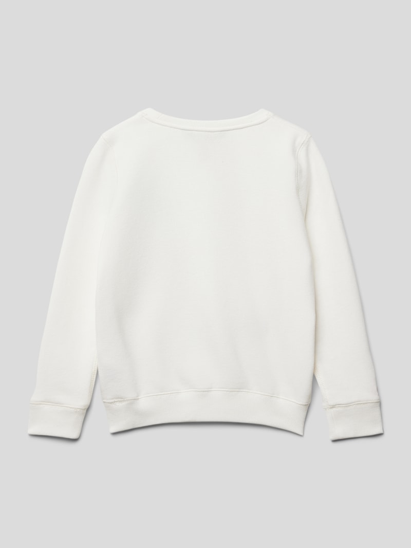 Sweatshirt mit Motiv-Print in offwhite