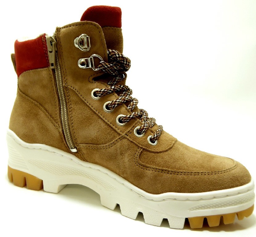 TAMARIS Schnür-Stiefeletten beige