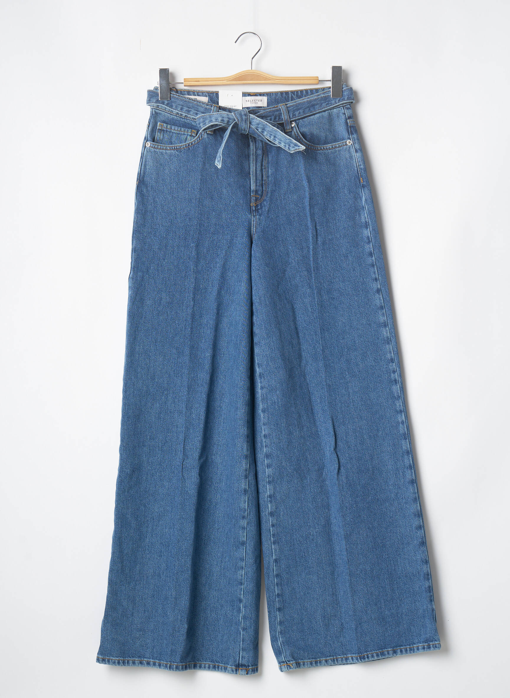 Selected Jeans Bootcut Femme couleur bleu