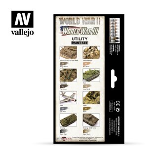 Vallejo Model Color: Model Color: Utility Paint Set (8x 17ml)