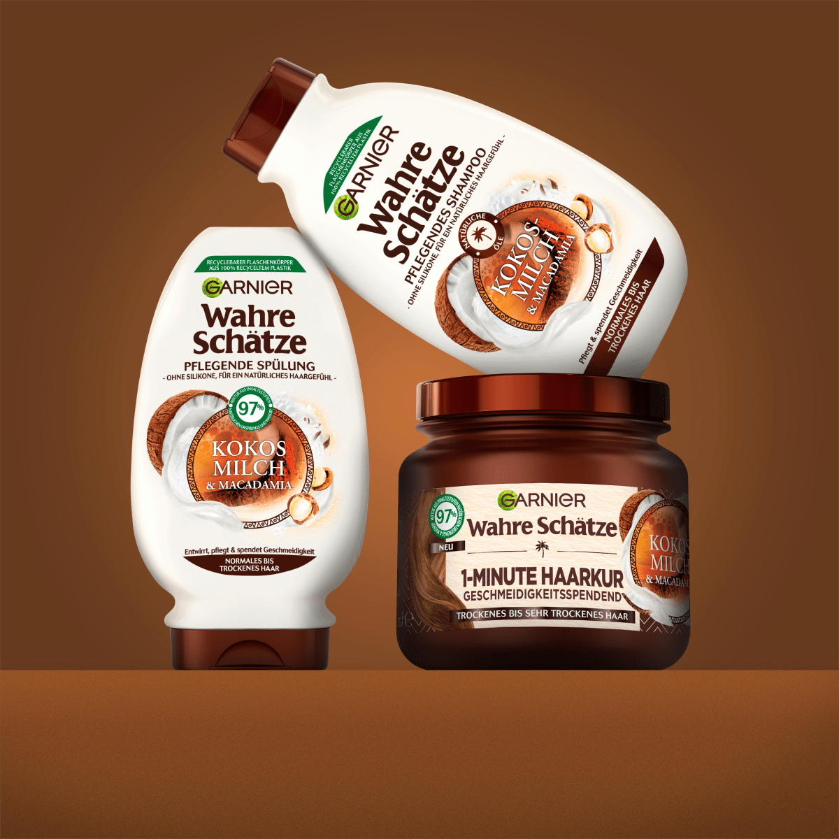 Haarkur 1-Minute Kokosmilch & Macadamia, 340 ml