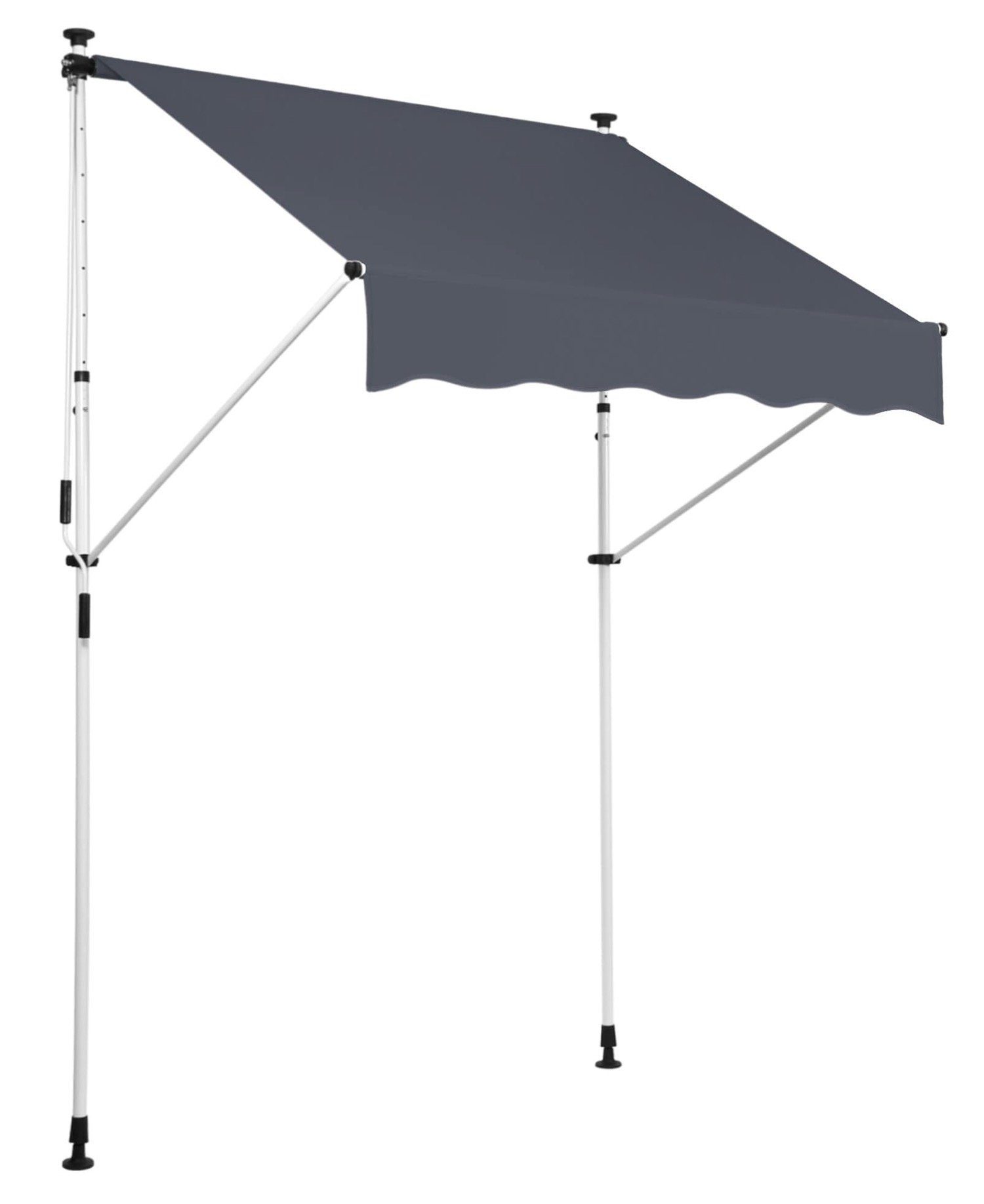 TPFGarden Klemmmarkise Wendy - Sonnenschutz für Mietwohnungen, Balkone, Terrassen (Hochwertige Balkonmarkise aus UV-beständigem Polyester, 1-St., Stabile Outdoor-Markise - Sonnenschutzfaktor UV50) Rostfreies Edelstahlgestell - Maße (BxT): 400 x 120 c