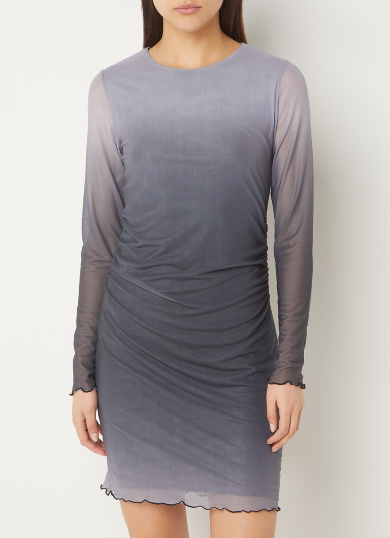 Rochie mini semitransparentă Envii Enmob cu imprimeu tie-dye.