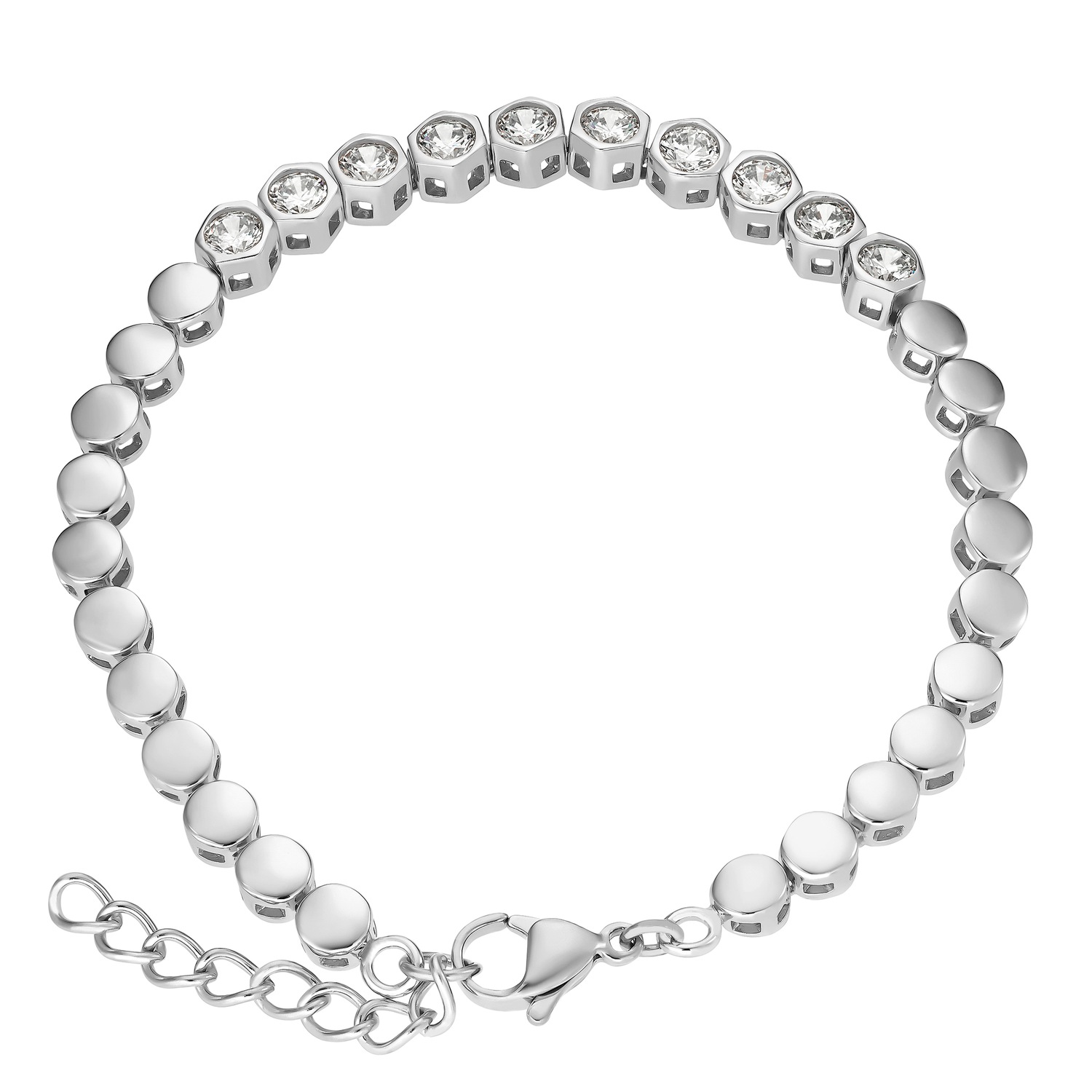 Bracciale Heideman Nevio, colore argento lucido